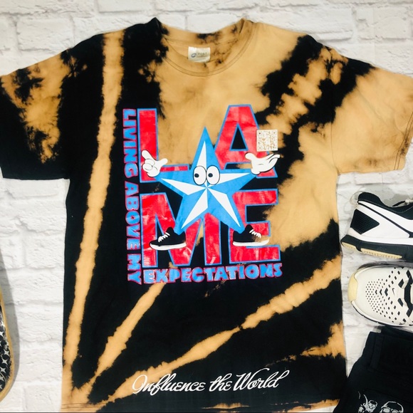 Vintage Handmade “L.A.M.E.” Nautical Star Tall Tee - Picture 4 of 8